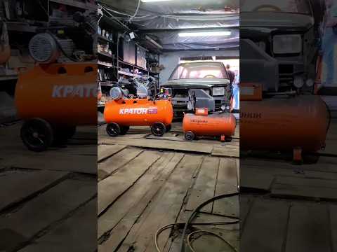 Купил дешёвый компрессор для покраски авто в гараже!💨 🏚🚘 #покраскасвоимируками