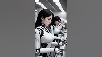 AI-Powered Female Robots in the Workplace: A Glimpse Into the Future #robot #ai #robotgirl #shorts