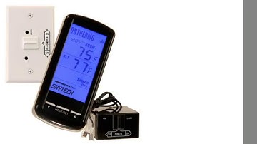 Skytech SKY-5301 Backlit LCD Touch Screen Fireplace Remote Control with Timer/Thermostat