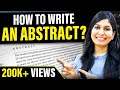 How to write an Abstract | For research paper and project reports