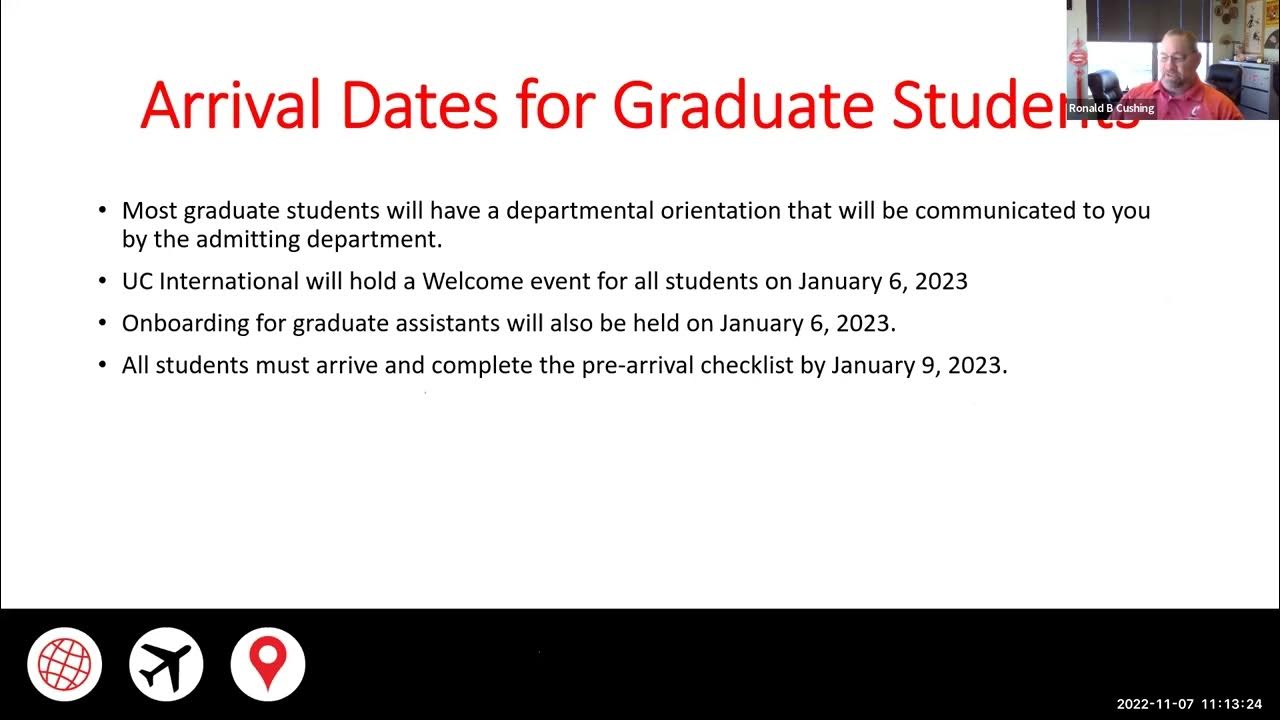Spring 2023 | Pre-Arrival Webinar for New International Students - YouTube