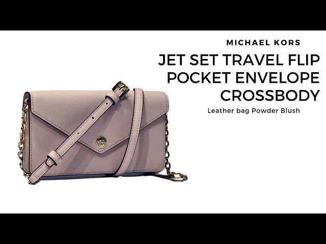 Michael Kors Shoulder Bag Jet Set Travel Medium Chain Pouchette Powder Blush