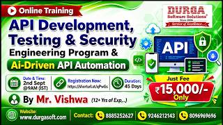 API Development, Testing & Security Engineering Program Online Training @ DURGASOFT
