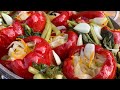 Маринованный красный перец с капустой | Pickled red pepper | Մարինացված կարմիր բիբար