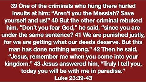Luke 23 39-43 - SD 480p