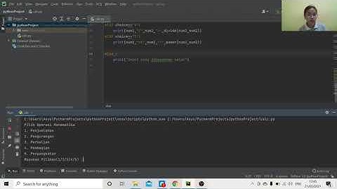 Membuat Program Kalkulator Sederhana Menggunakan Pycharm dengan Bahasa Pemrograman Python