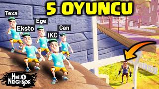 5 KİŞİ WİLSON AMCAYI PATAKLADIK!! 😎🫡 Hello Neighbor Multiplayer | Eksto Ömer