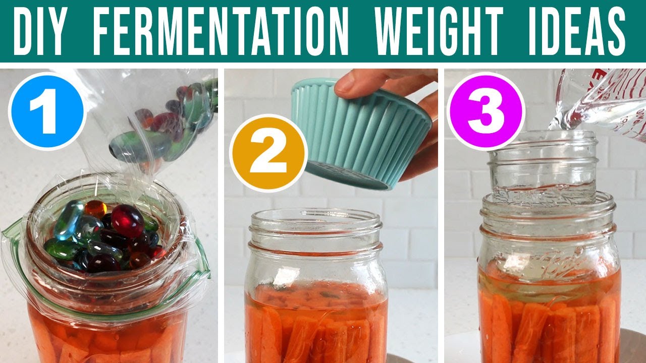 DIY FERMENTATION WEIGHT IDEAS - what to do when you don't have an 'official' weight