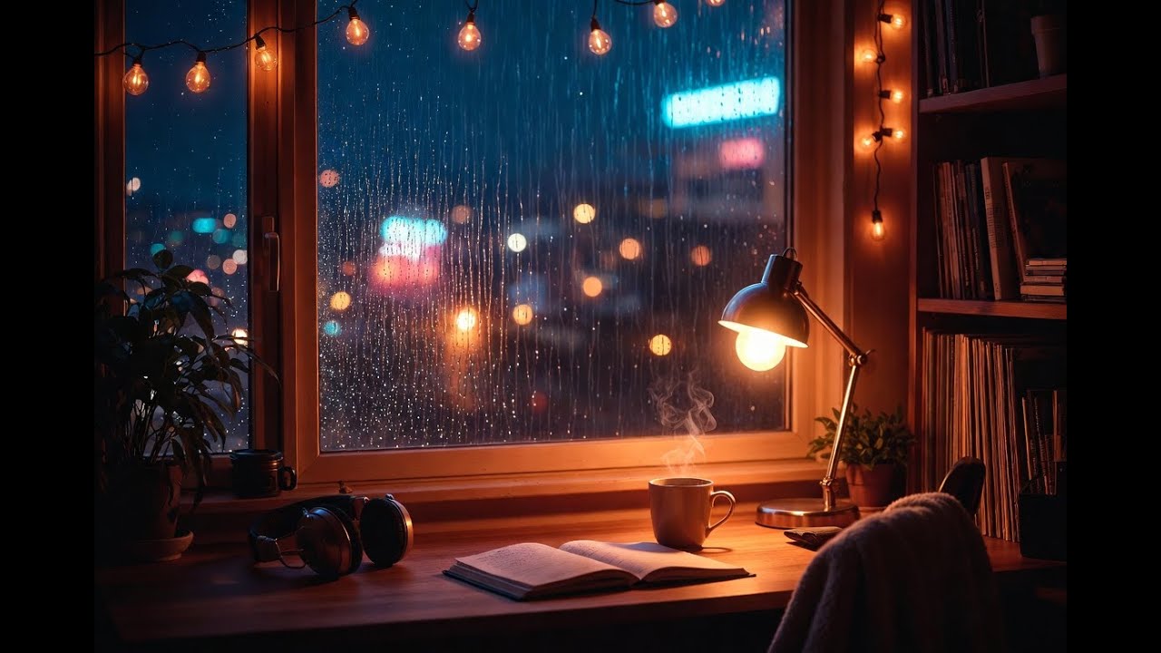 Midnight Rain & Coffee Dreams 🌙 lofi hip hop mix • chill beats to work to