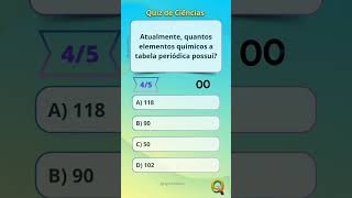 Quiz de Ciências - Parte 8 Gostou? Curta e compartilhe com... #Shorts #quizoteca