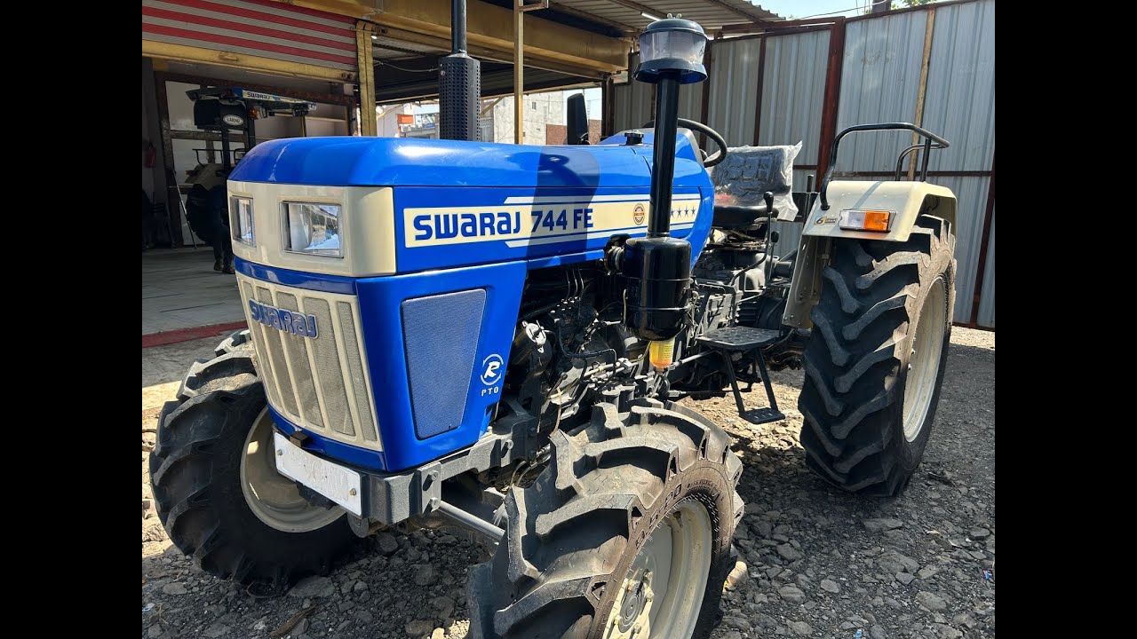 SWARAJ 744FE 4WD SIDE GEAR 2024 MODEL | RAHUL BHAIYA TRACTOR - YouTube