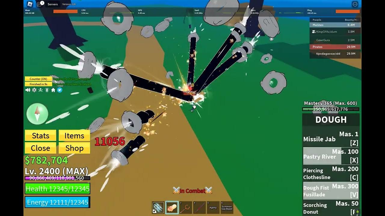 Combo Dough v2 + Electric Claw + Yama YouTube