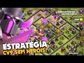 INCRÍVEL! A MELHOR ESTRATÉGIA CV9 FARM SEM HERÓIS!? CLASH OF CLANS