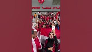 MOMEN LAGU INDONESIA RAYA LIVE DI ABK QATAR KOREA VS INDONESIA