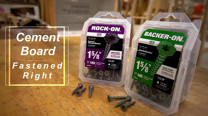 Backer On & Rock On Cement Board Screws