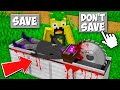 Should I SAVE or NOT SAVE the TV WOMAN FROM THE SCARY SAW in Minecraft  HORROR TRAP !
