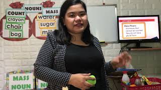 SAMPLE CLASSROOM DEMONSTRATION (COUNT AND MASS NOUNS)