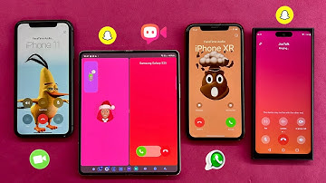 Samsung Z Fold 3+Samsung S25Ultra Vs iPhone 11+iPhone Xr Incoming Call FaceTime, Snapchat, JusTalk