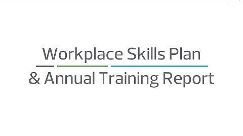 Workplace Skills Plan & Annual Training Report