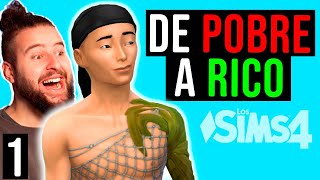 FROM POOR TO RICH  *IMPOSSIBLE* CHALLENGE ☠ THE SIMS 4 #1