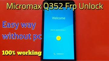 Micromax Q352 Frp unlock, google account bypass without Pc || Verified Tricks
