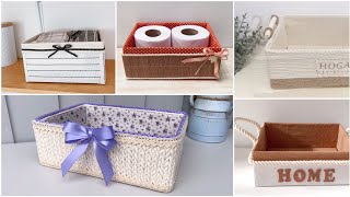 5 Maneras Fáciles para Decorar CAJAS DE CARTÓN  Ideias com Caixas de Papelão ♻