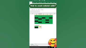 Count colored cells in Excel 👍