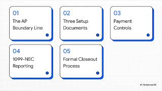 Contractor Setup & Payments: W-9, SOW, 1099-NEC & AP Controls | Part 4