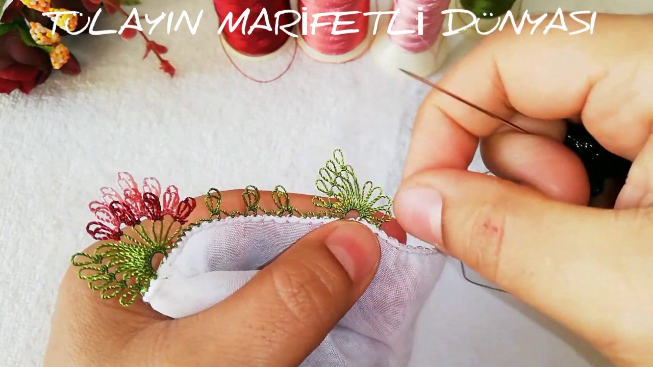 52-) Muhteşem , Gösterişli, Yapımı Kolay İğne Oyası Modeli - Needle lace - إبرة اللعب