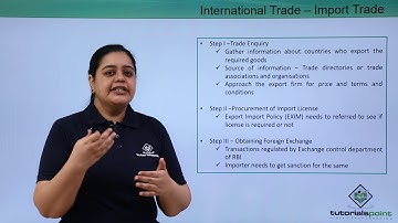 Class 11th – International Trade – Import trade | Business studies | Tutorials Point