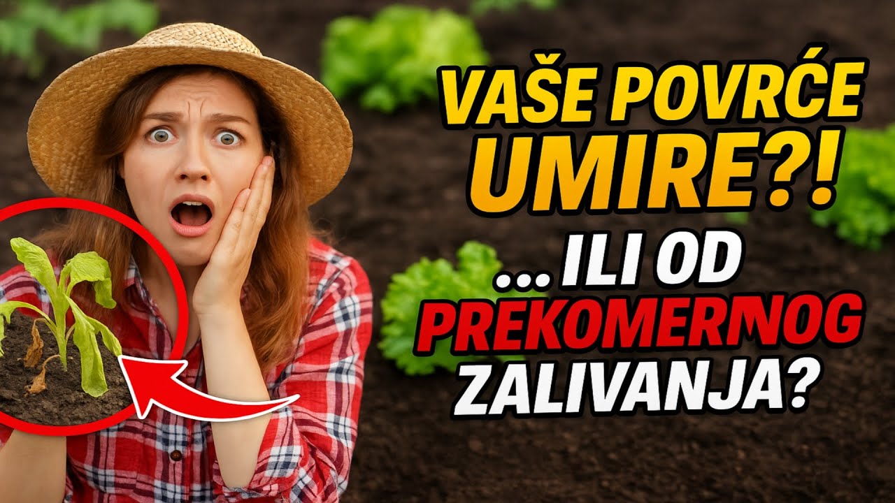 ⚠️ Vaše povrće umire od žeđi... ili od prekomernog zalivanja?