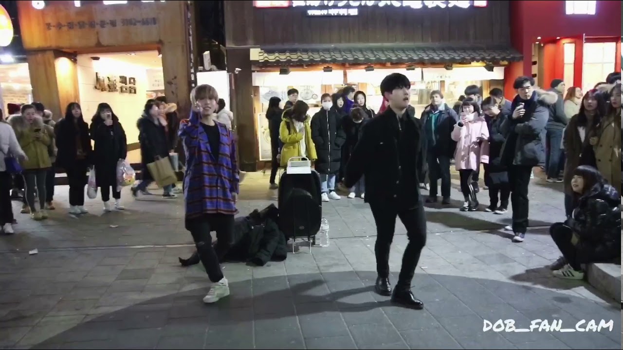 180220 디오비 DOB 효진&태영 홍대공연 / GOT7(갓세븐) - 하지하지마 + hard carry