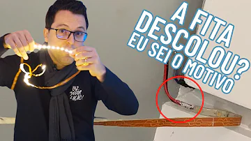 Como prender fita LED na parede?