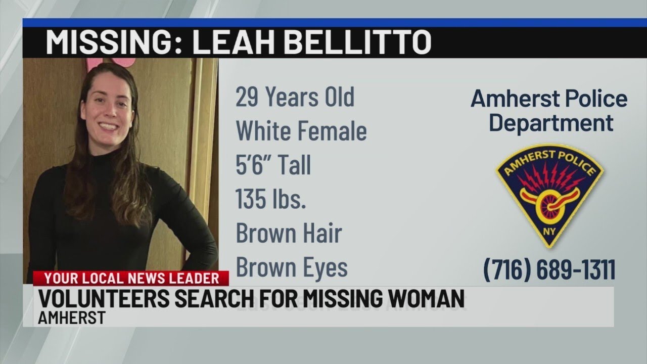 Volunteers search for missing Amherst woman - YouTube