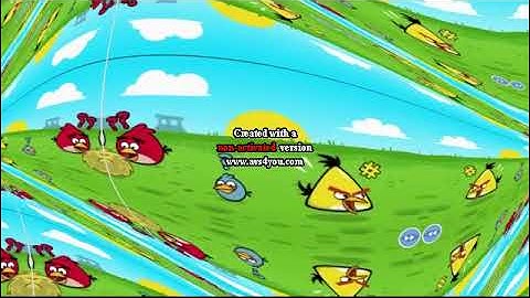 REUPLOADED Angry Birds Poached Eggs Intro in Mosaic Effect