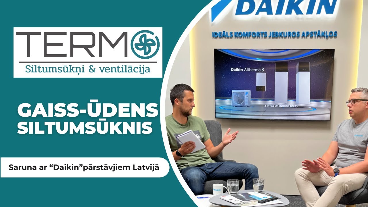 Gaiss ūdens siltumsūknis - ciemos pie Daikin