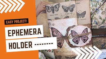 Make an Easy Ephemera Holder with just 2.5 Sheets of Paper