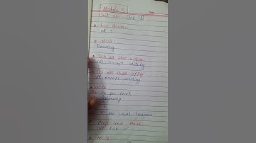 Easte module 5 unit 1 part 1