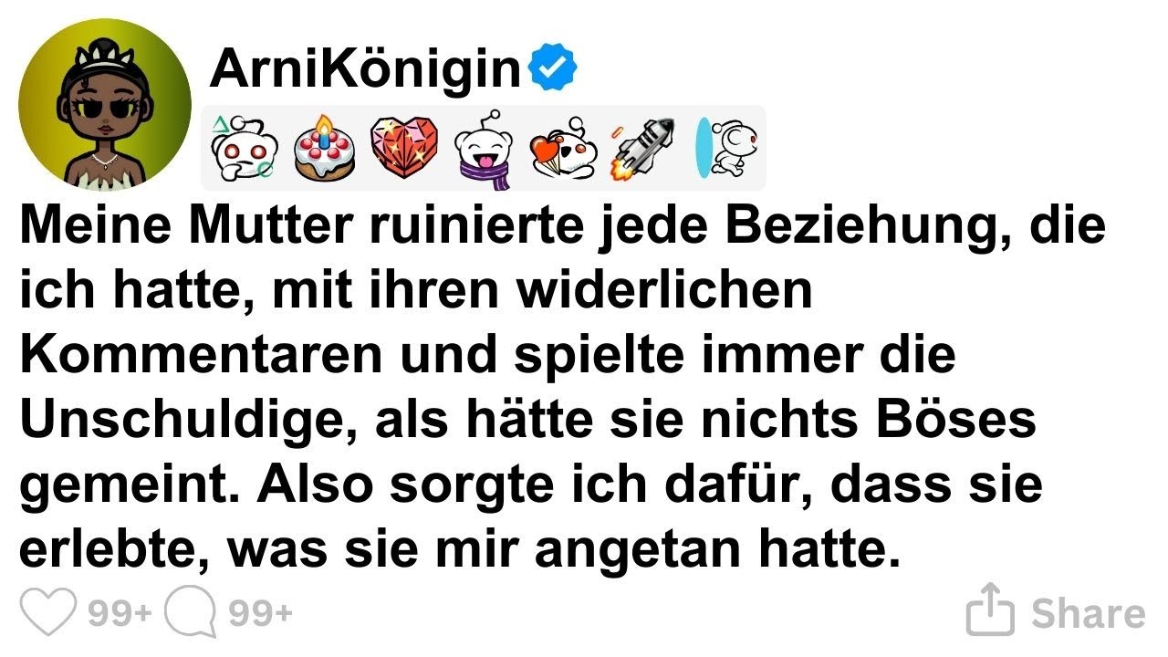 [GANZE STORY] Meine Mutter ruinierte jede meiner Beziehungen mit ihren widerlichen Kommentaren.
