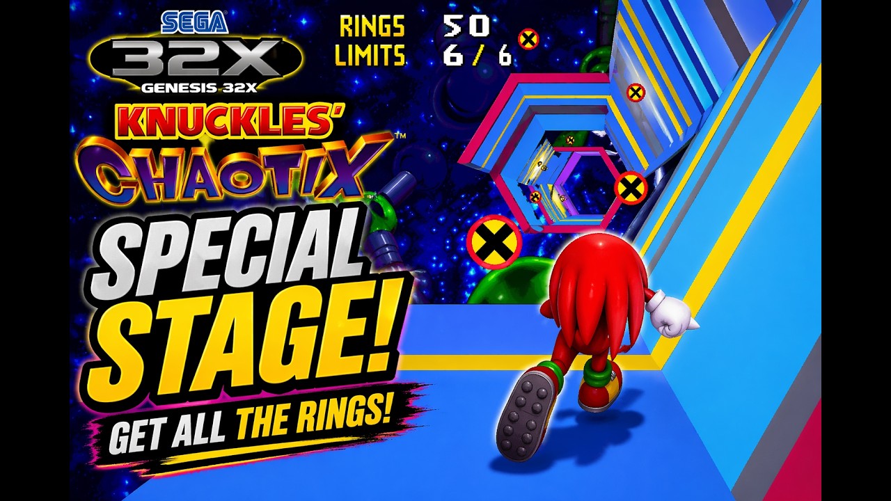 [SEGA 32X] Knuckles Chaotix Special Stage All Clear YouTube