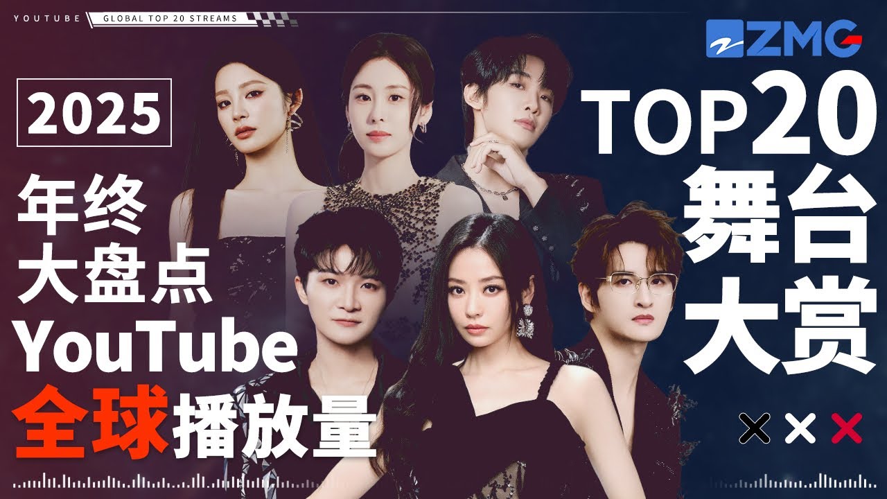 2025年终大盘点！YouTube全球最受欢迎舞台TOP20！他断层第一毫无悬念？他俩合作曲从去年火到今年？TA前三占二？快来看看和你心中的排名是否相符！！#刘宇宁 #张远 #姚晓棠 20251227
