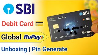 SBI Global Debit Card Unboxing 2024 | Sbi Debit Card Unboxing | Sbi Global Debit Card Benefits 2024