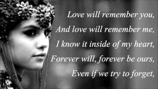 Love will remember by selena gomez from the album „stars dance".
[tracklist] 1. birthday 2. slow down 3. stars dance 4. like a champion
5. come & get it 6. f...