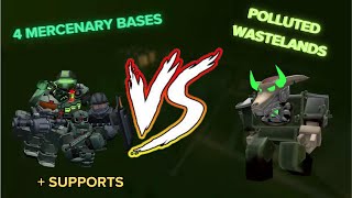 (TDS) 4 MERCENARY BASES VS POLLUTED WASTELANDS 2 | ROBLOX