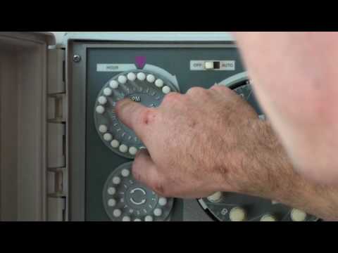 Sprinkles Irrigation Setting a Rainbird RC Bi series timer - YouTube