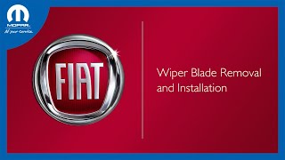 Wiper Blade Removal and Installation | How To | 2024 Fiat 500e