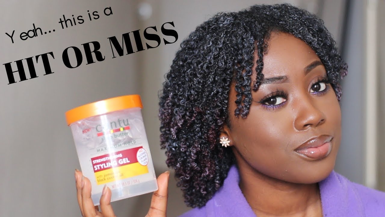 I Tried The New Cantu Maximum Hold Gel On My Type 4 Natural Hair And Youtube Natural Hair Styles Cantu Styling Gel Cantu Gel [ 720 x 1280 Pixel ]