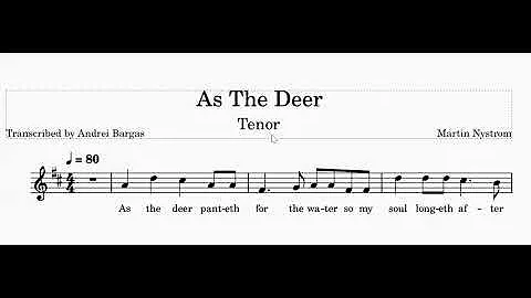 As The Deer - Tenor