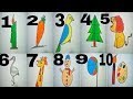 How to draw using Numbers 1-10 | numbers drawing for kids