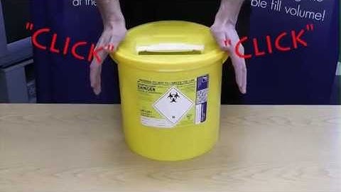 How to put a lid on a large Daniels SHARPSGUARD® container